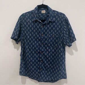 FAHERTY Cotton Hermosa Knit Short Sleeve Shirt medium casual party vacation